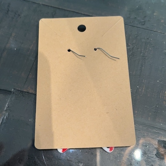 Spooky Ghostface Skeleton Scream Dangle Earrings NEW - Picture 2 of 3